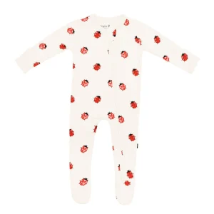 Kyte Baby Zippered Footie - Love Bug (Size Preemie)