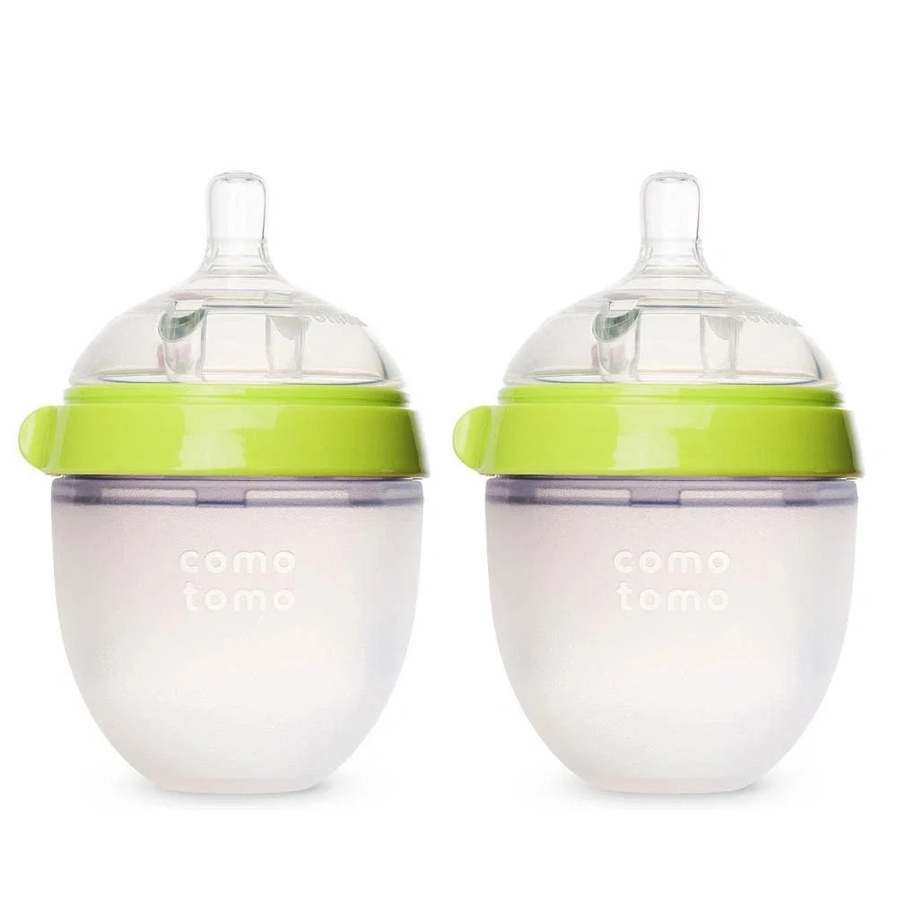*Comotomo Natural Feel Baby Bottle - 2 Pack - 250ml (Medium Flow) / Green - Image 6