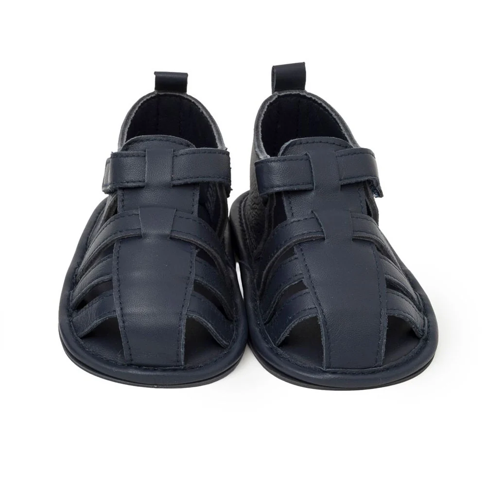 Sherick Fredermen Alexander Leather Sandal - Navy - Medium (6-12m) - Image 2