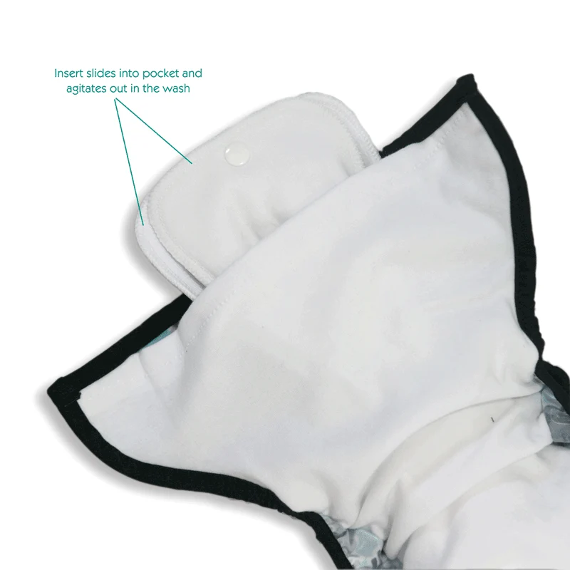 Thirsties NATURAL One-Size Pocket Diaper - HOOK & LOOP - Image 3