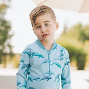 Honeysuckle Swim Co. - Find Your Porpoise - UPF 50+ Swimsuit - 3t