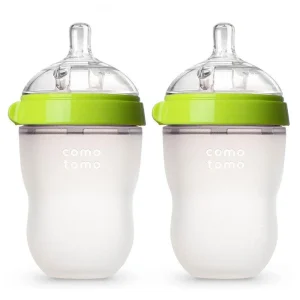 *Comotomo Natural Feel Baby Bottle - 2 Pack - 150ml (Slow Flow) / Green