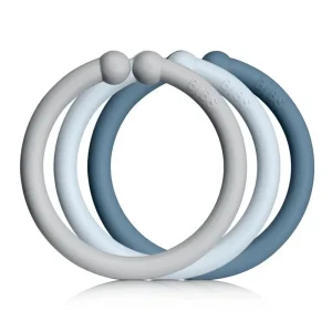 *Bibs Loops 12-Pack - Baby Blue/Cloud/Petrol
