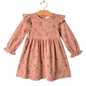 City Mouse Flutter Sleeve Dress - Harvest - 4y