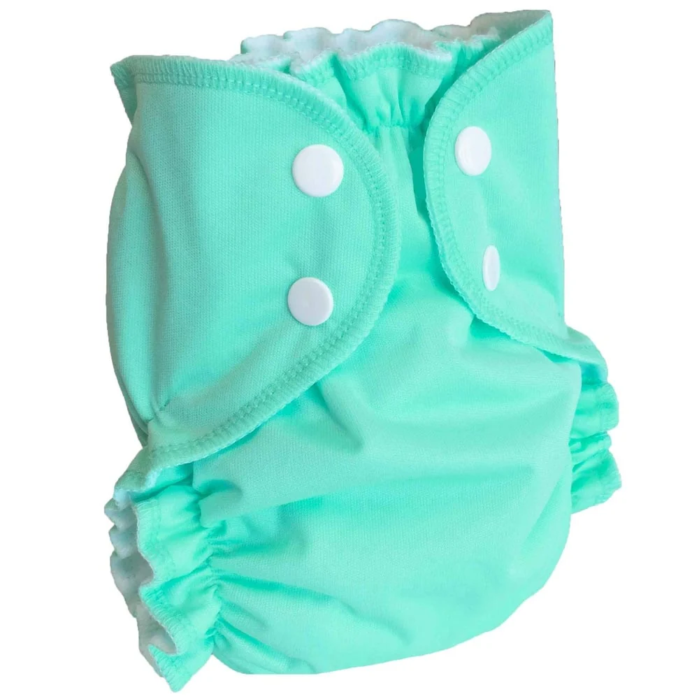 AMP Sized Duo Cloth Diaper - Large (15-35lbs) / Aqua - Image 10