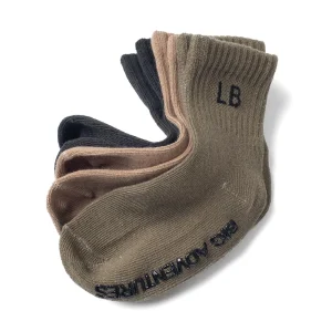 Little Bipsy Socks 3-Pack - Charcoal / Taupe / Dark Moss (Size 6/8y)