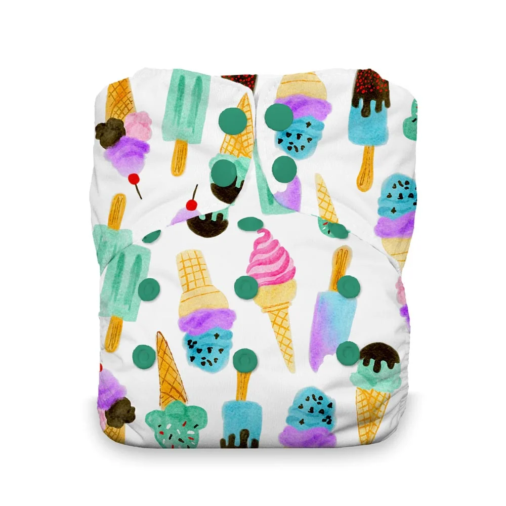 Thirsties One-Size All-in-One Cloth Diaper - SNAP - Claws - Image 15