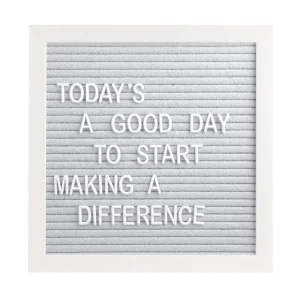 *Pearhead Letterboard Set - White & Grey