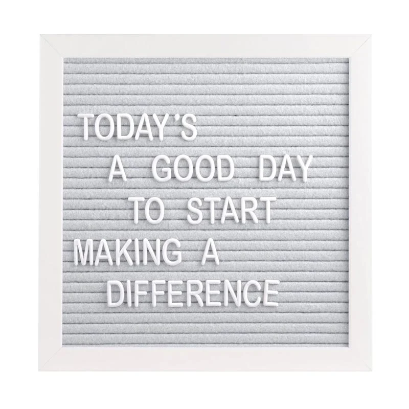 *Pearhead Letterboard Set - White & Grey