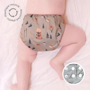 La Petite Ourse LPO ECO One-Size Pocket Diaper - Earth