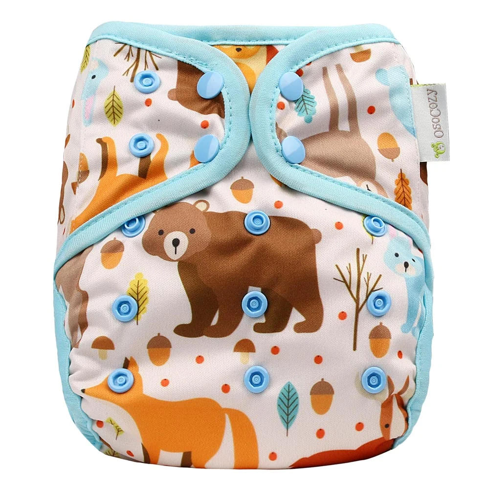 OsoCozy One Size Cloth Diaper Cover - Ferns - Image 12