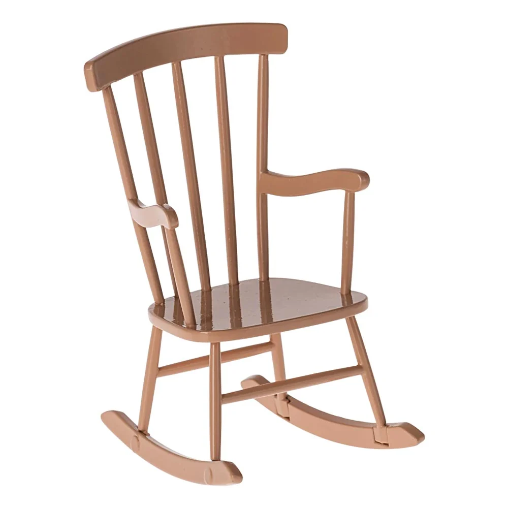 *Maileg Rocking Chair for Mouse - Powder - Image 2