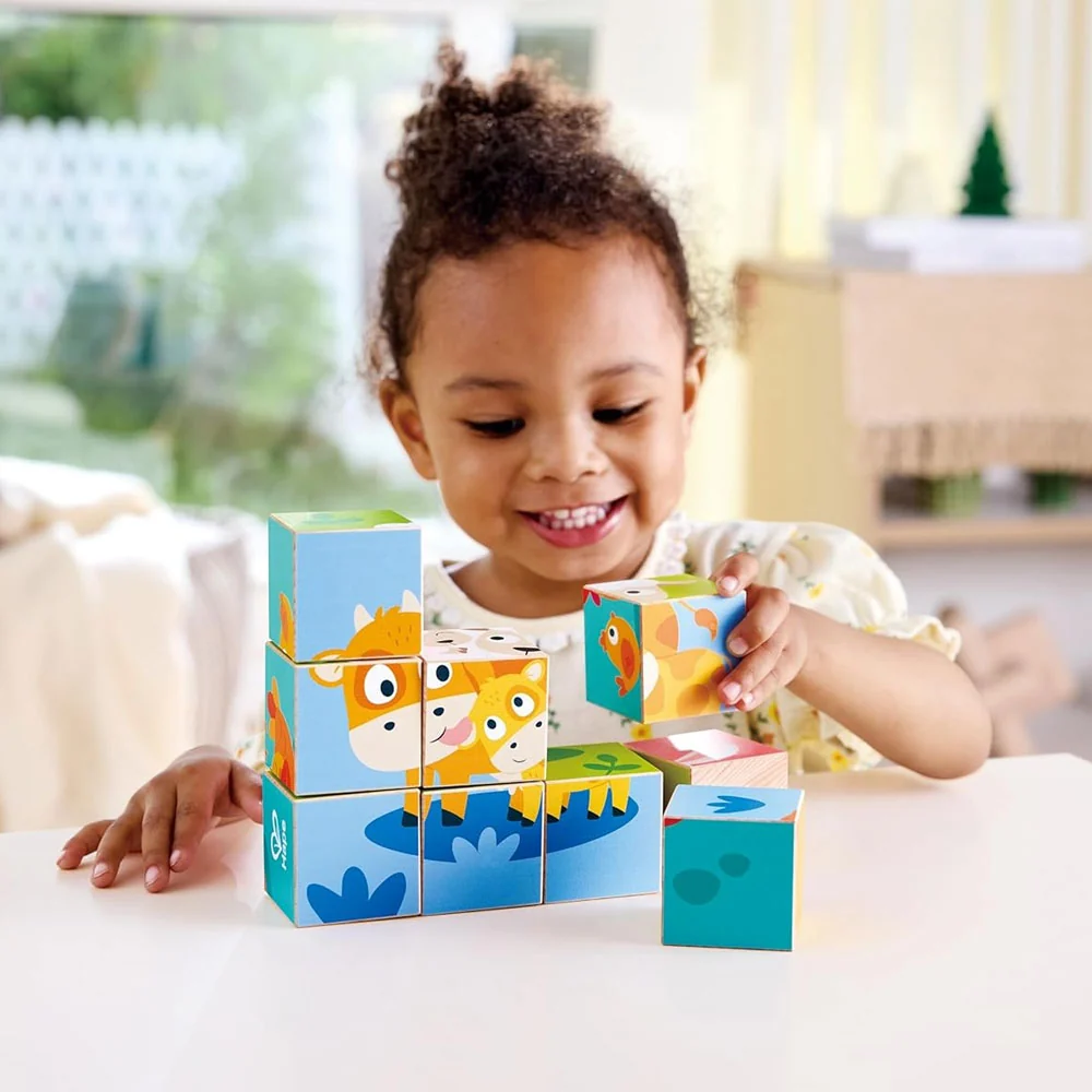 *Hape Farm Wooden Blocks Puzzle - Image 7