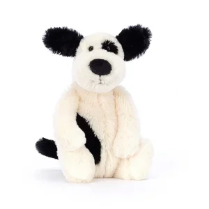 *Jellycat Bashful (Black & Cream) Puppy Original - 12"
