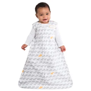 Halo SleepSack Wearable Blanket - 100% Cotton - Small / Grey Elephant Graphics