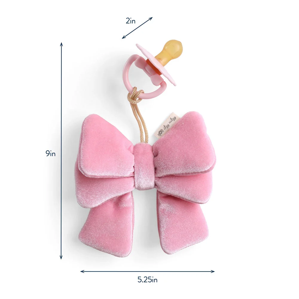 *Itzy Ritzy Bitzy Pal Natural Rubber Pacifier & Lovey - Bow - Image 2