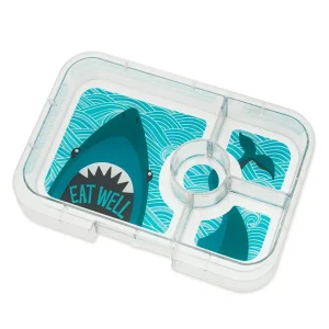 *YumBox Tapas Tray 4 Compartment Tray - Clear