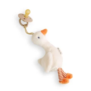 *Itzy Ritzy Bitzy Pal Natural Rubber Pacifier & Lovey - Gracie the Goose