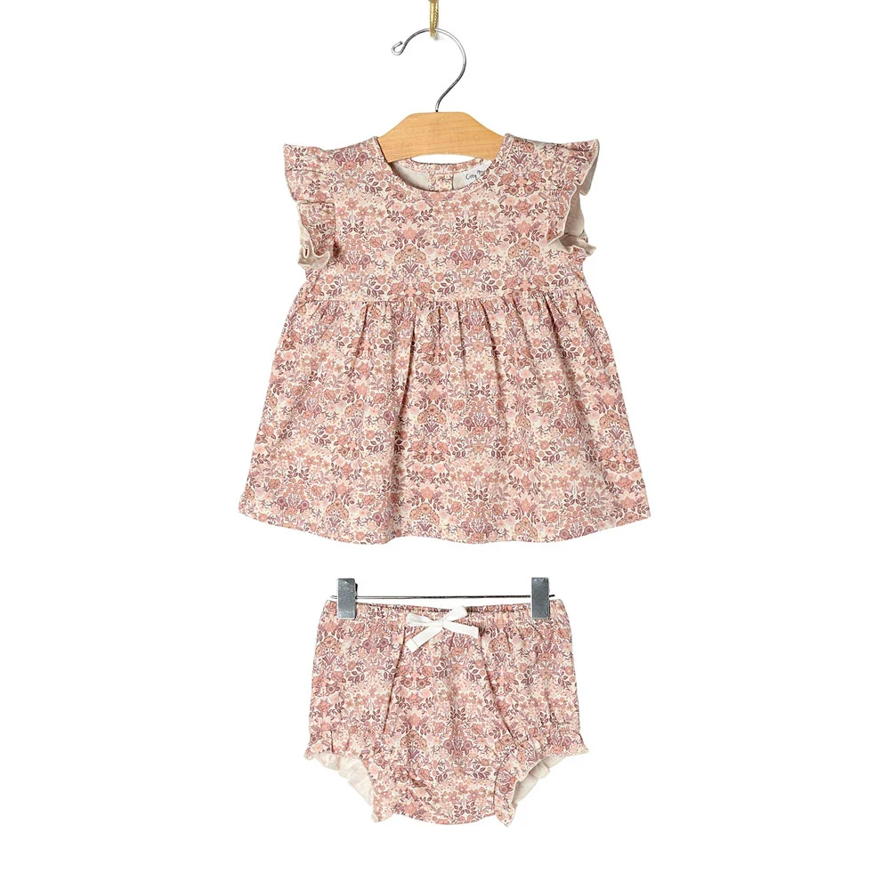 City Mouse Flutter Tunic Set - Spring Bouquet (Size 18-24m)