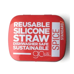 *Silikids Portable and Reusable Silicone Straw with Travel Tin