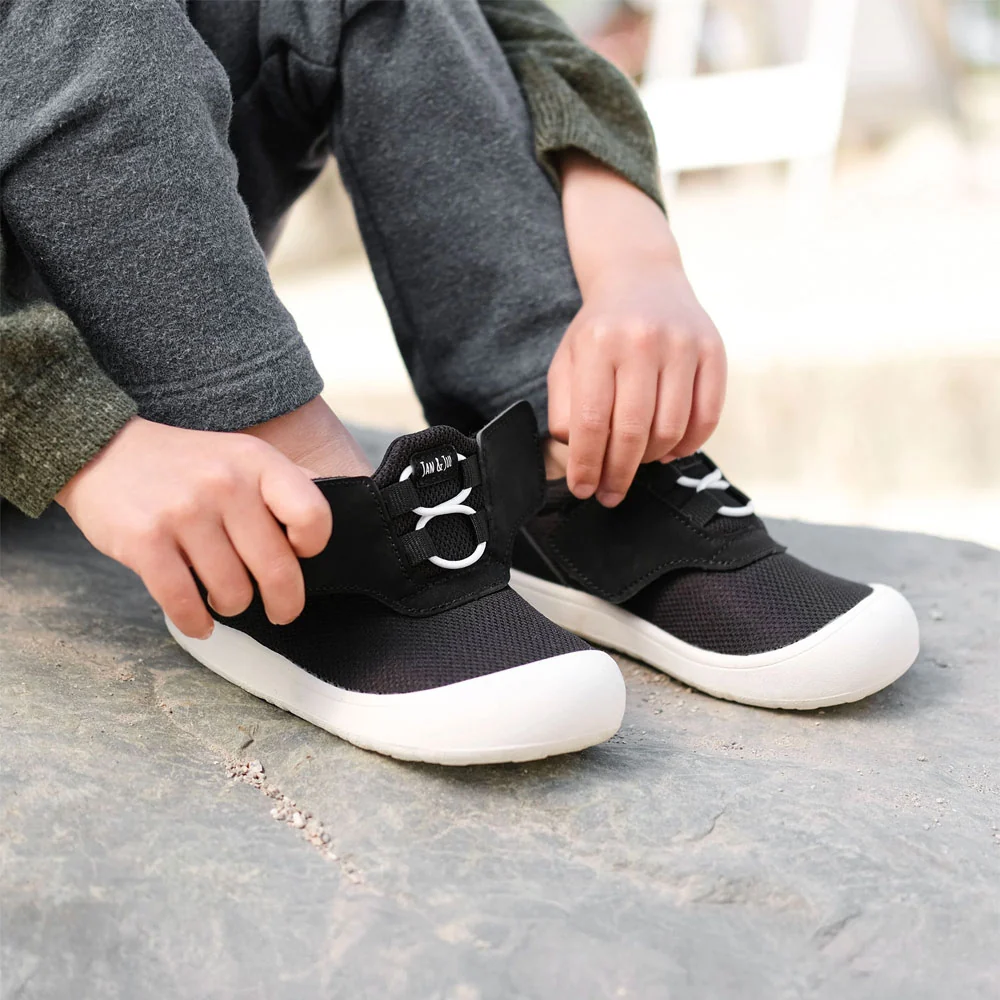 Jan & Jul Mini-Flyer Toddler Sneakers - Black Tie - 6 - Image 3