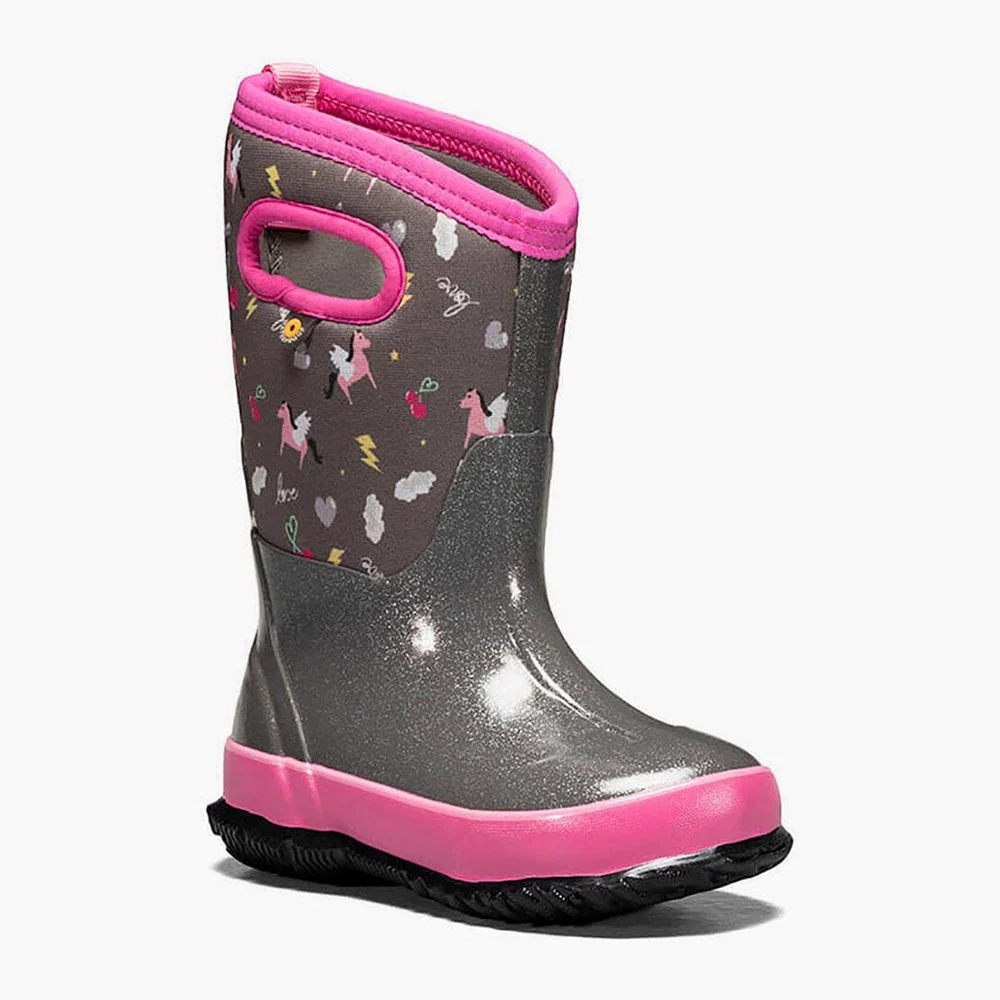 Bogs Classic Pegasus Kid's Winter Boots - Dark Grey Multi - 7 - Image 4