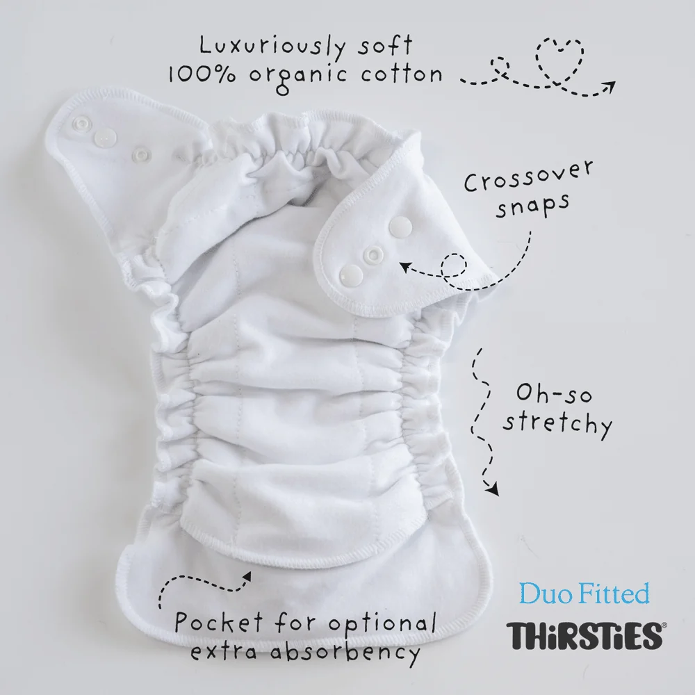 Thirsties Duo Fitted Cloth Diaper - Size 1 (6-18 lbs | 3-8kg) - Image 2