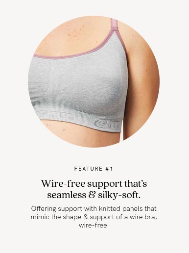 *Cake Maternity Cotton Candy Bra (Size Small) - *CLEARANCE* - Heather Grey / S - Image 2