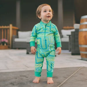 Honeysuckle Swim Co. - A-maze-ing Snakes - UPF 50+ Swimsuit - 0-6m