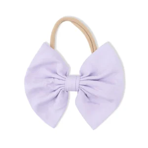 *Angel Dear Bow on Headband - Solid Orchid