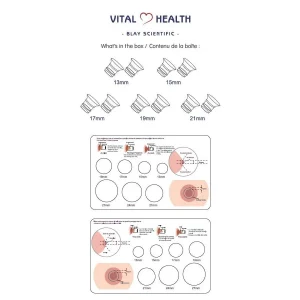 *Vital Health Flange Kit for Vital Health Wearable Breast Pump