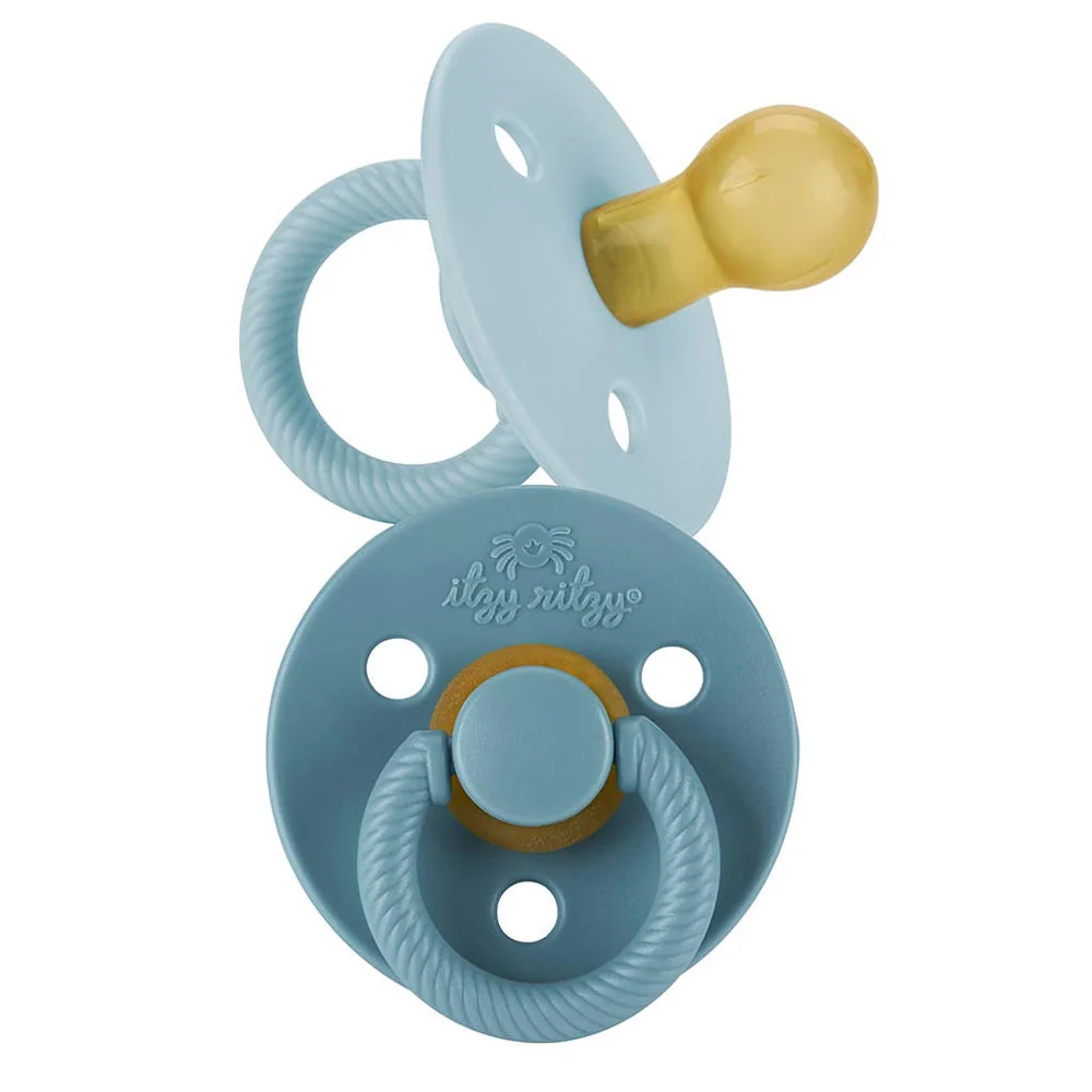 *Itzy Ritzy Itzy Soother Natural Rubber Pacifier 0-6 Months (2 Pack) - Glow - Image 3