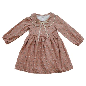 Mebie Baby Dress - Vintage Pink Floral - 4t