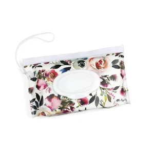 *Itzy Ritzy Take and Travel Pouch Reusable Wipes Case - Blush Floral