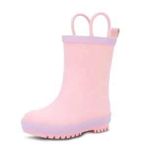 Jan & Jul Puddle-Dry Rain Boots - Pink - 6.5