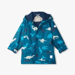 Hatley Kids Colour Changing Raincoat - Real Dinosaurs (Size 4)