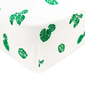 Kyte Baby Bamboo Fitted Crib Sheet - Monstera