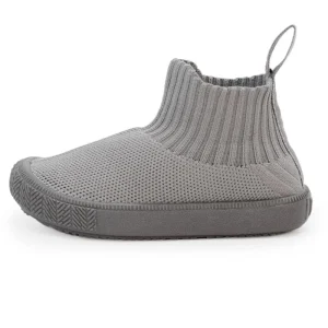 Jan & Jul Hi-Top Knit Shoe - Grey (Size 12) *CLEARANCE*
