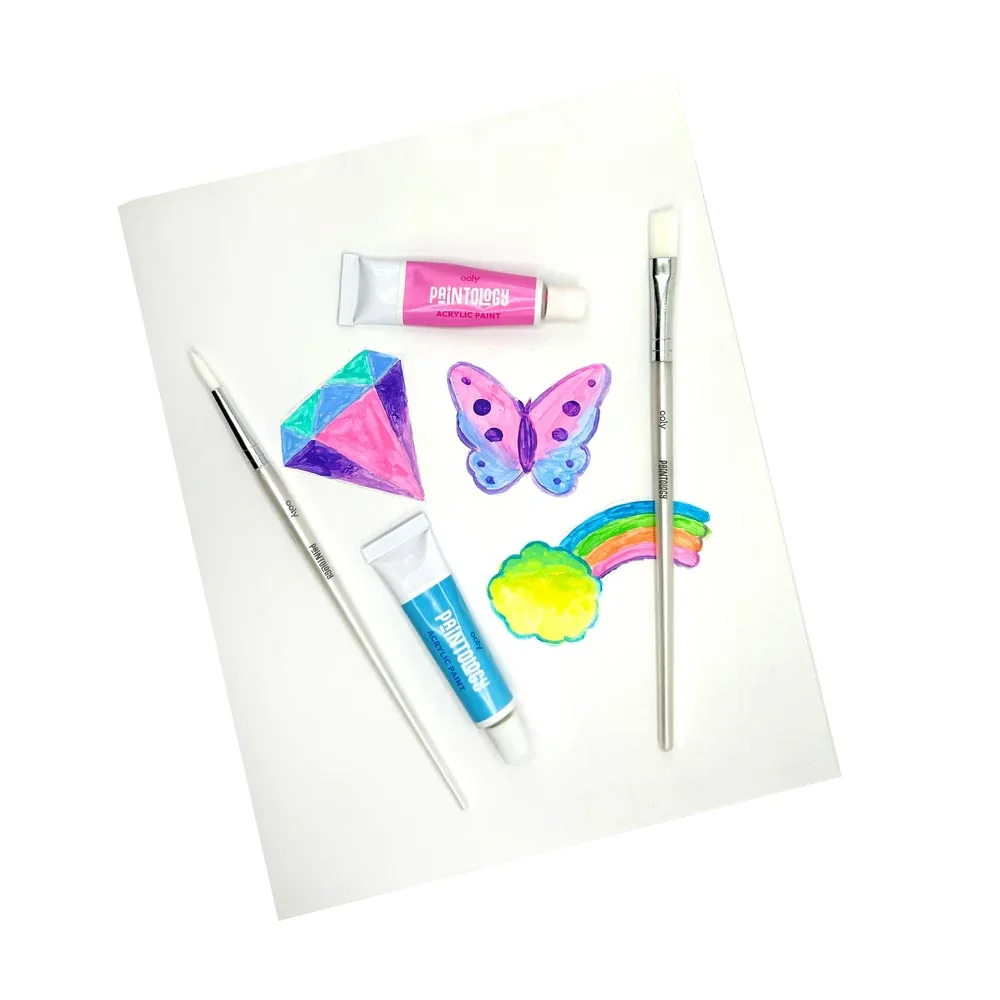 *Ooly Paintology Acrylic Paints Set - Pastel Colours - Set of 12 - Image 5