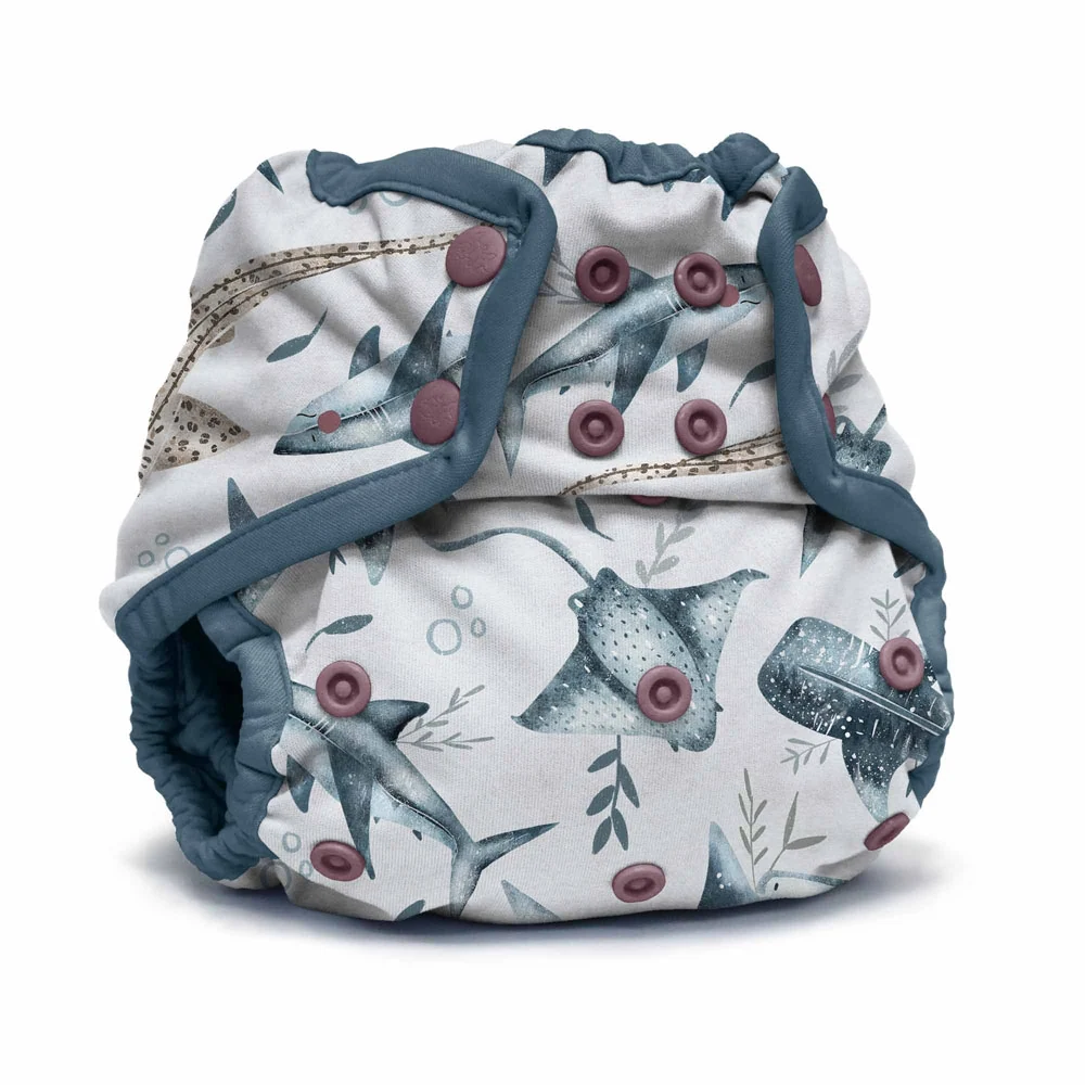 Rumparooz One-Size Cloth Diaper Cover - Snap - Platinum - Image 25