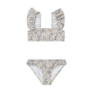 Rylee + Cru Hanalei Bikini - Ivory Blue Floral *CLEARANCE* - 12-18m