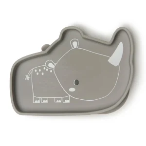 Loulou Lollipop Born to Be Wild Suction Snack Plate - Elephant
