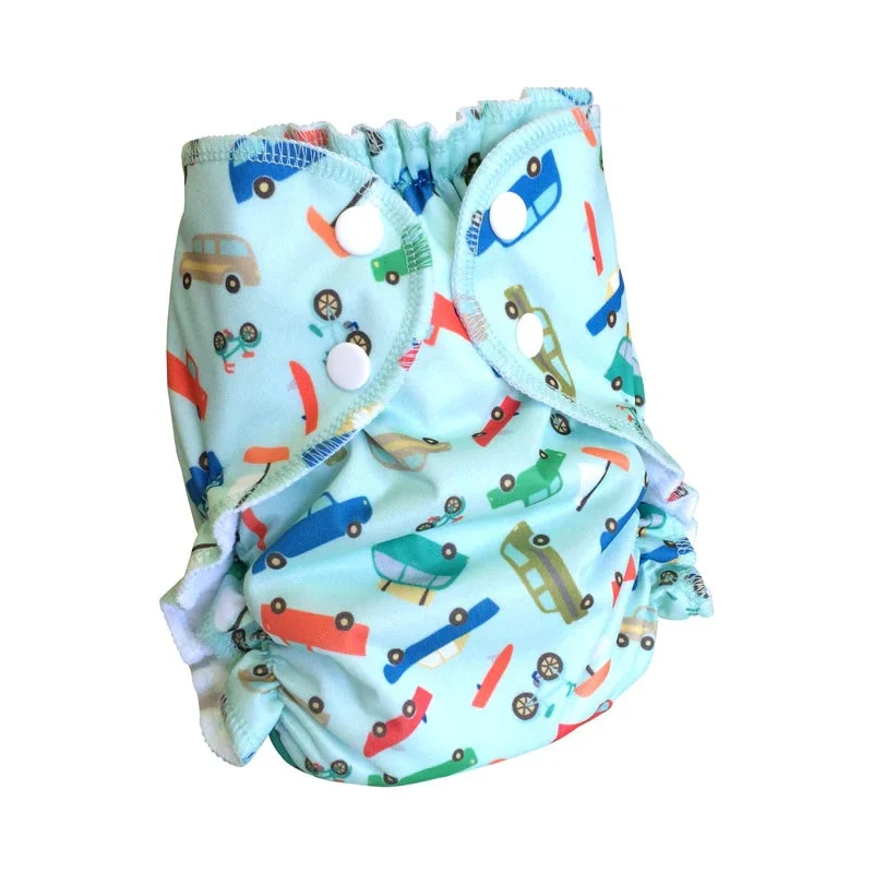 AMP Sized Duo Cloth Diaper - Large (15-35lbs) / Aqua - Image 9