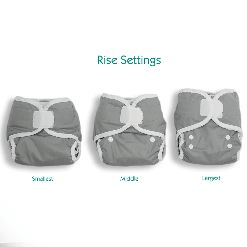 Thirsties Duo Wrap - New and Improved Hook & Loop - Size 1 (6-18lbs) / Harvest Helpers - Image 2