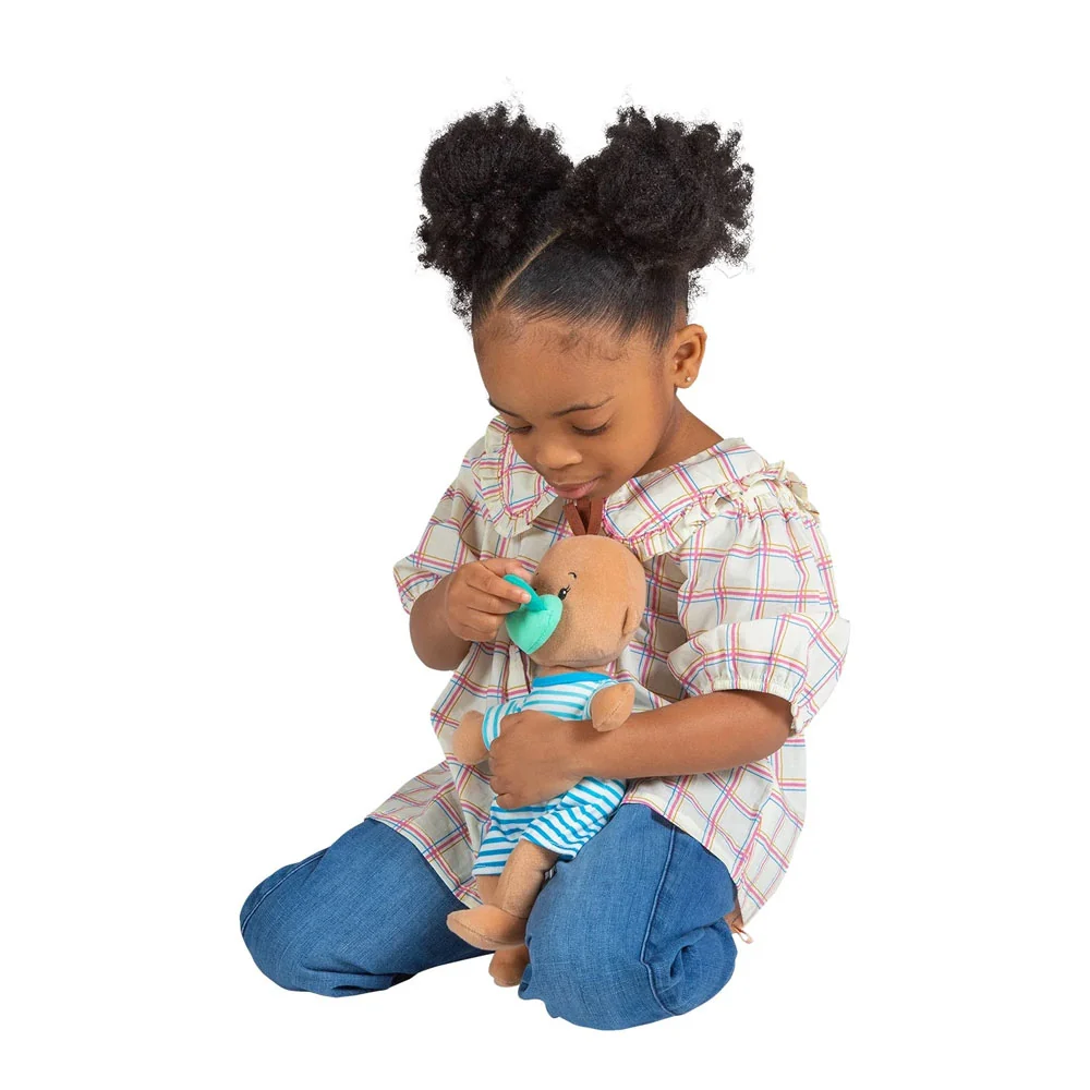 *Manhattan Toy Wee Baby Stella Beige with Brown Tuft - Image 6