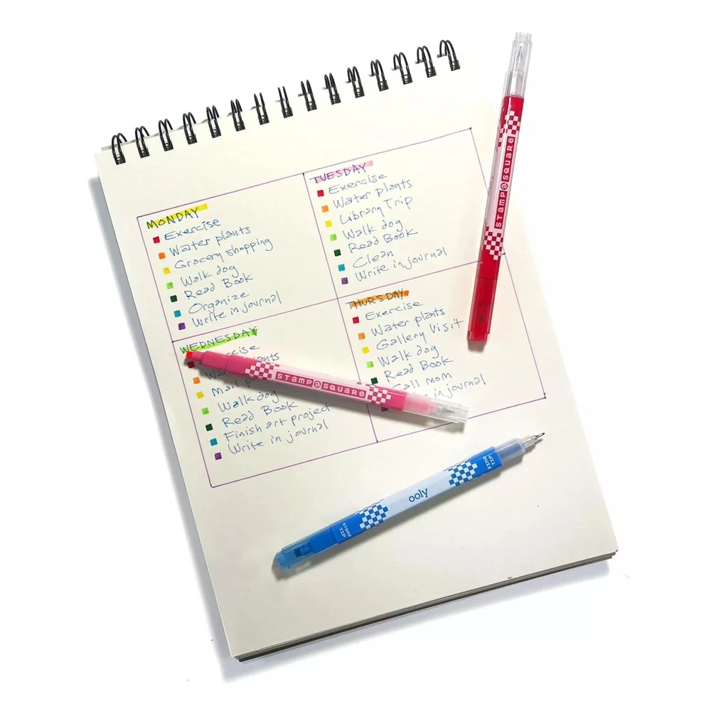 *Ooly Stamp-A-Square Double Ended Markers - Set of 12 - Image 2