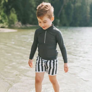 Honeysuckle Swim Co. Rashguard Shirt - Smoke 4/5 yr - 2/3