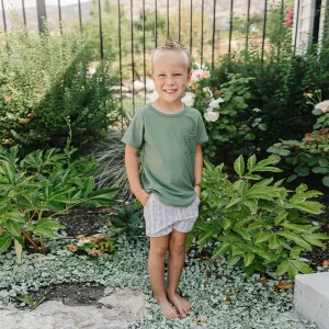 Current Tyed Round Hem T-Shirt Rashguard - The Basil - 0-6m