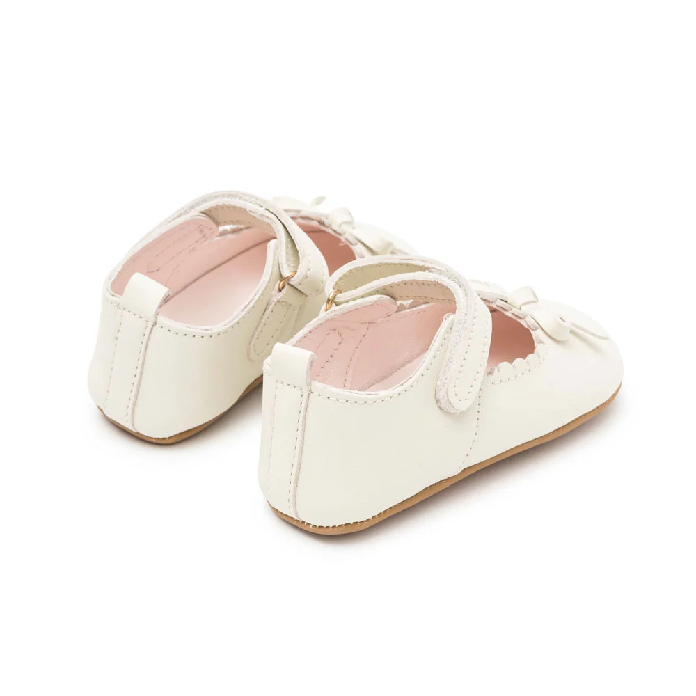 Sherick Fredermen Bowie Mary Jane with Bow - White - Medium (6-12m) - Image 2