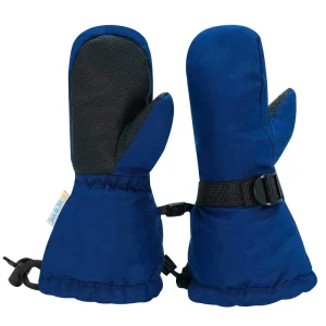 Jan & Jul Toasty-Dry Waterproof Snow Mittens - Nebula Blue - Large (6-8y)